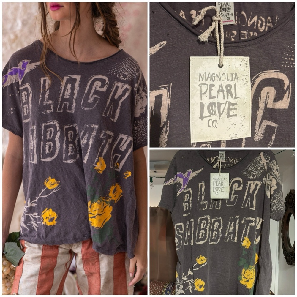 NWT Magnolia Pearl BLACK SABBATH After Forever Tee O/S